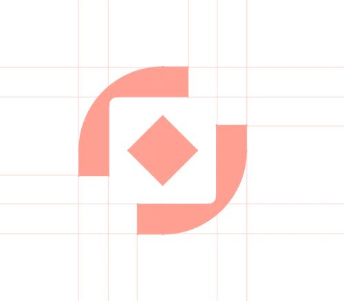 antithesis logo with lines showing asymmetry