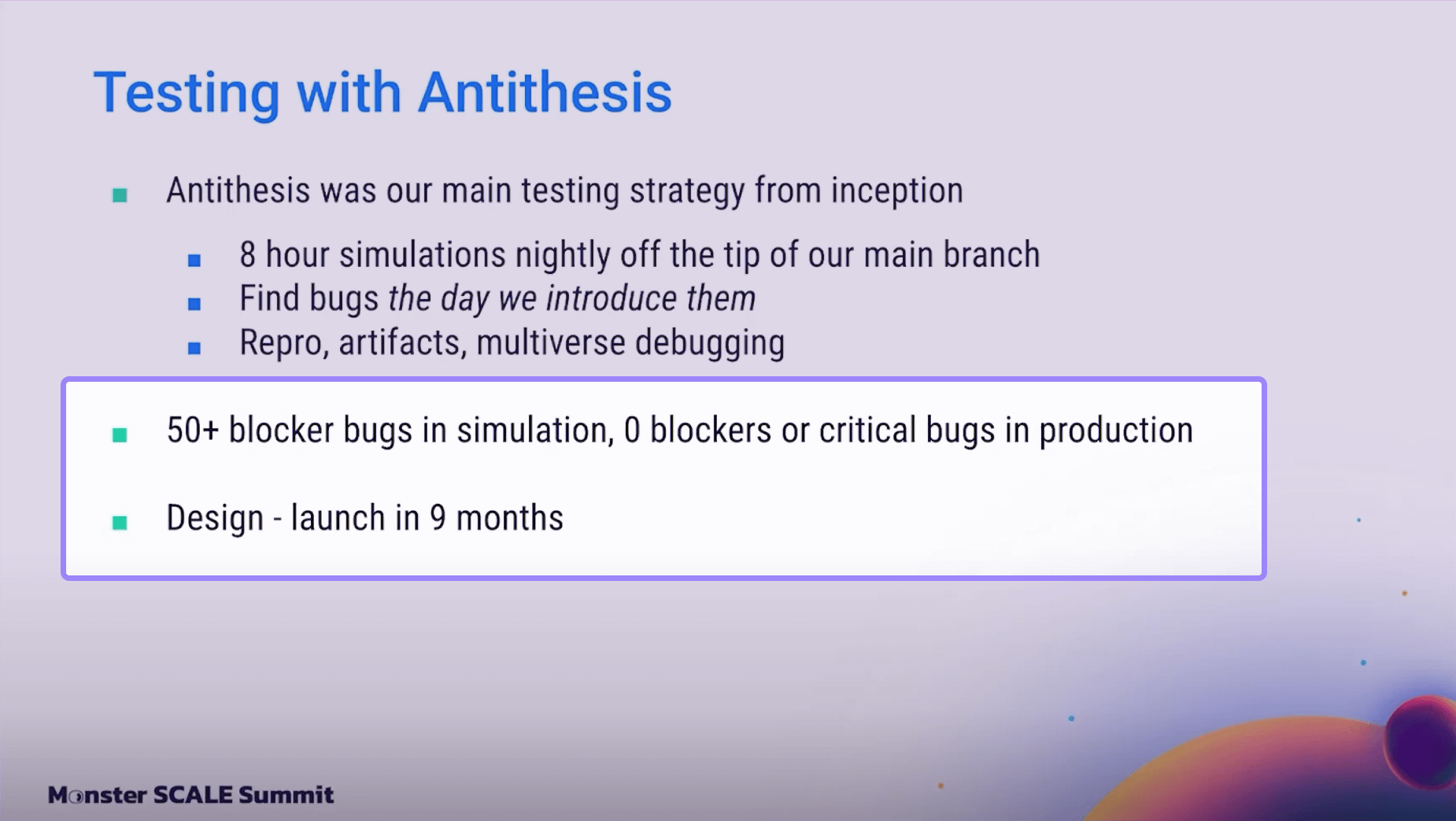 0 bugs in production