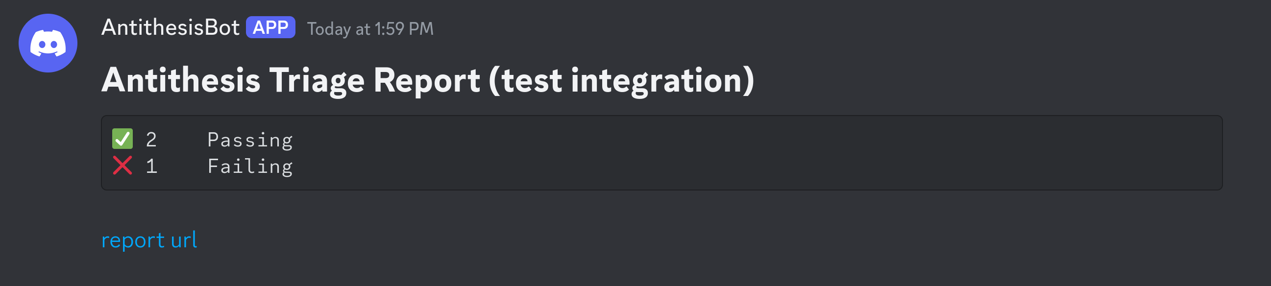 Discord Integration Example