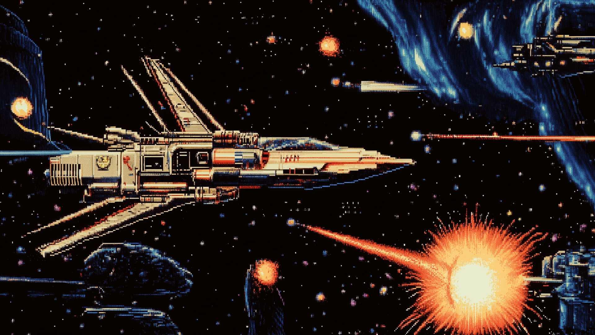 Gradius world, imagined by AI